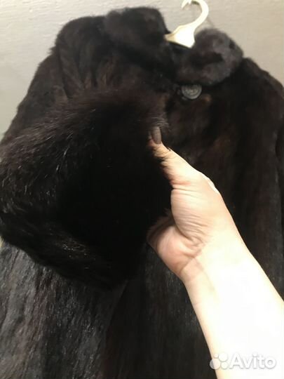 Шуба из стриженной нутрии 48