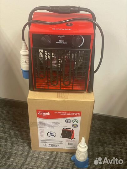 Электрическая тепловая пушка elitech тв 5Е (4.5 кВ