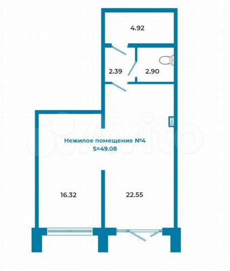 Свободного назначения, 49.08 м²