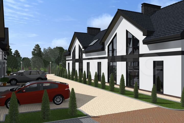 Таунхаус 98 м² на участке 2 сот.