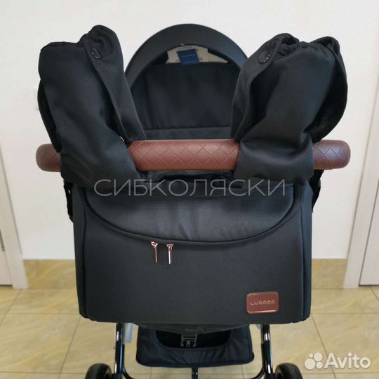 Коляска luxmom 2в1 и 3в1 чёрный