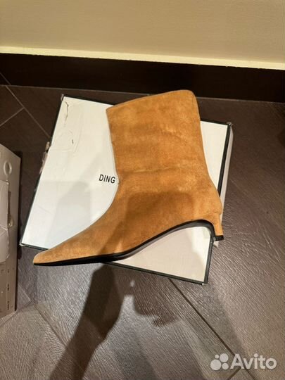 Ботильоны женские демисезонные на низком каблуке