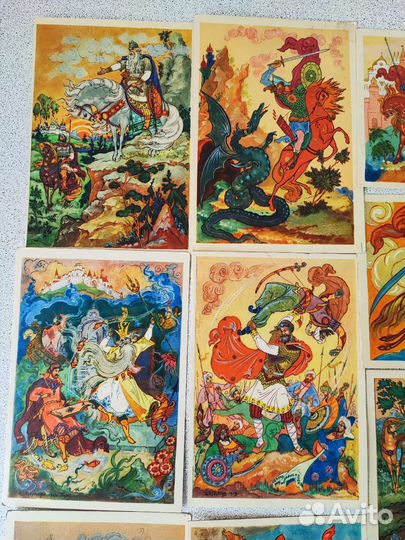 Набор почтовых открыток, Палех,ссср