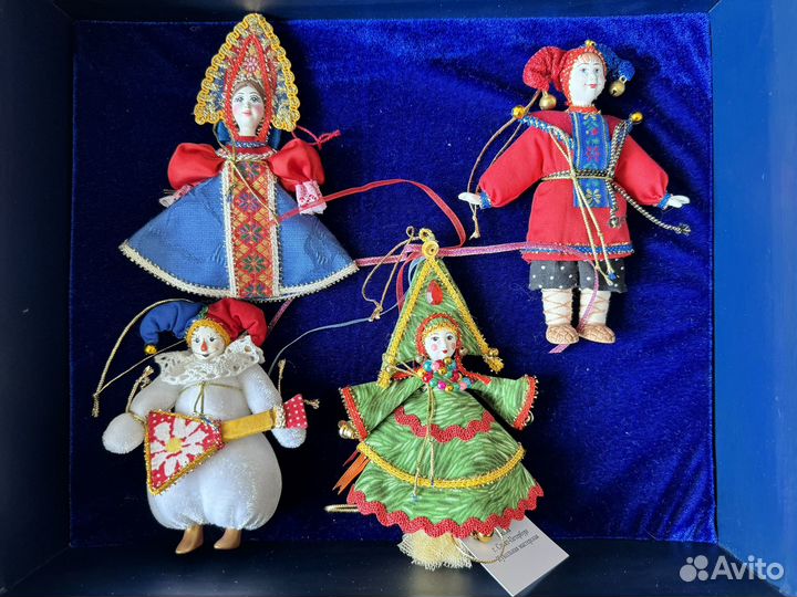 Набор елочных игрушек ручная работа