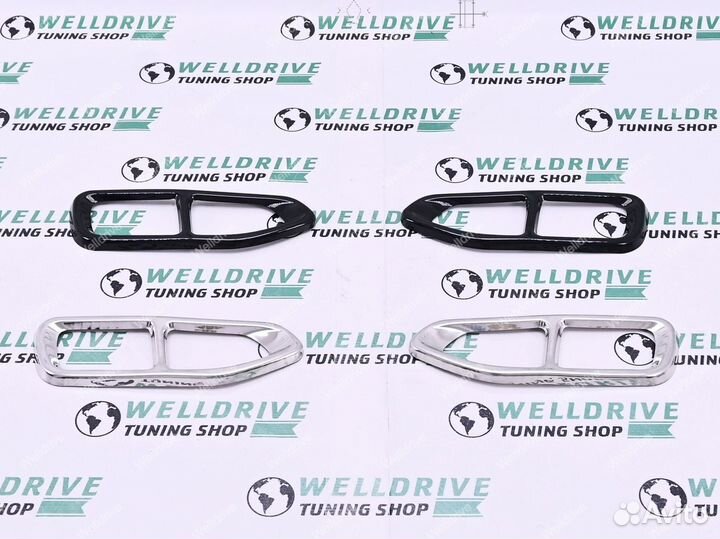 Накладки на выхлоп BMW 7 G11 G12 дорест стиль 760