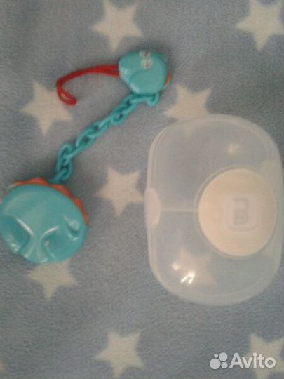 Футляр/стерилизатор в свч печи + прищепка для пуст