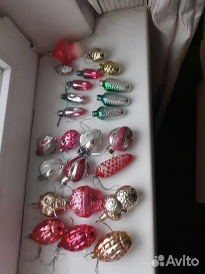 Елочные игрушки ссср,стекло