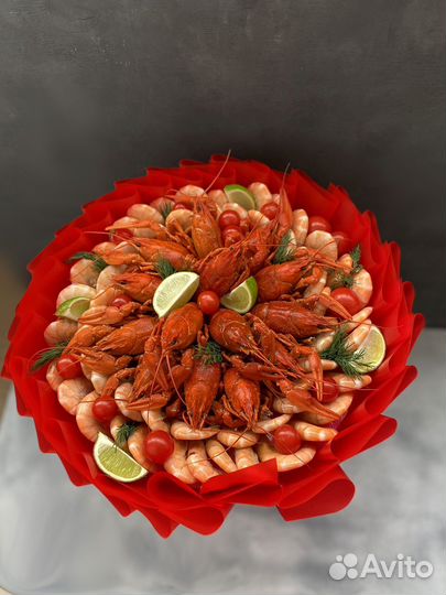 Мужской букет из раков