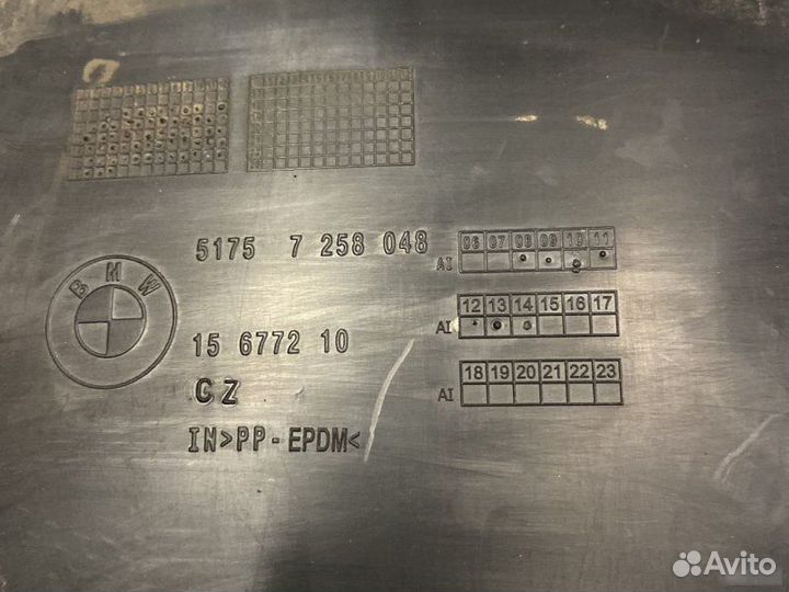 Пыльник бампера задний Bmw 335I F30