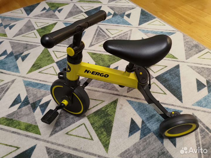Велосипед 3х колёсный/беговел N-ergo