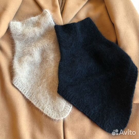 Снуд-уголок из пуха норки