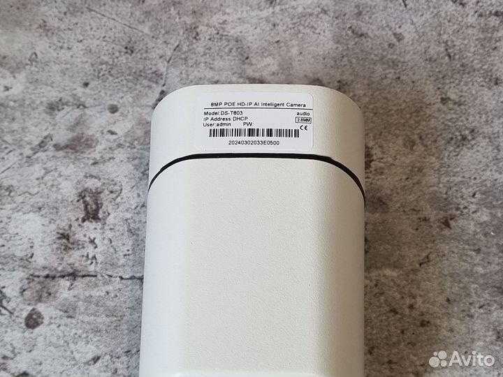 8MP 4K POE Камера видеонаблюдения IP с микрофоном