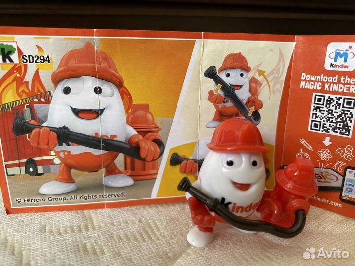 Киндерино профессии-пожарный