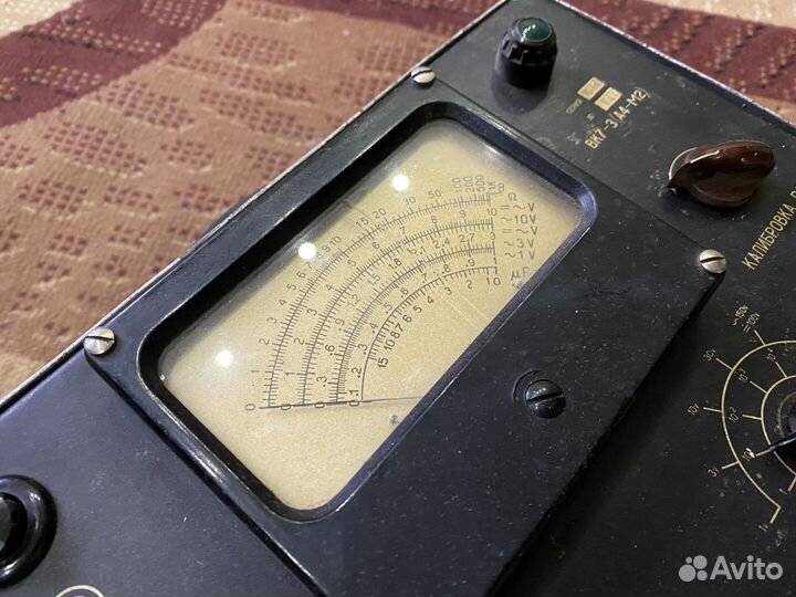 Вольтметр большой ламповый вк 7-3 СССР прибор