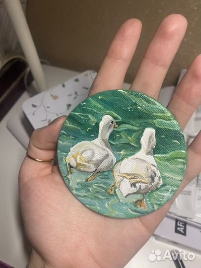 Магнит рисунок ручной работы