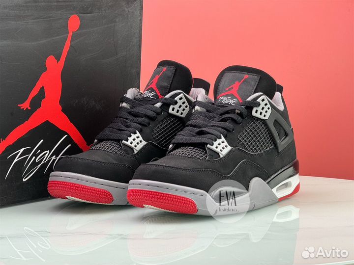 Кроссовки Nike Air Jordan 4 Retro OG 'Bred' 2019