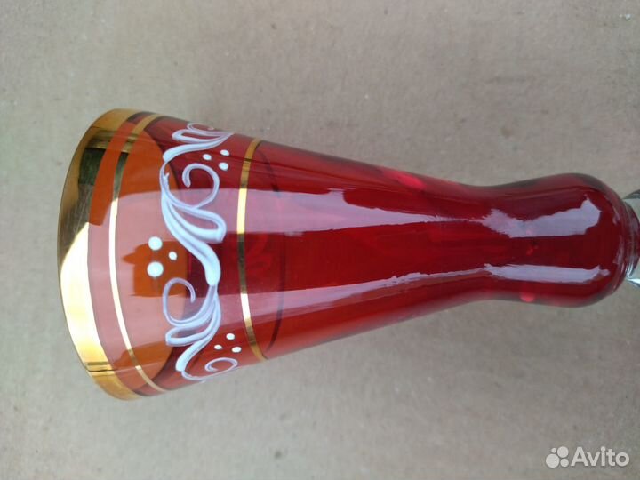 Бокалы богемское стекло 20см