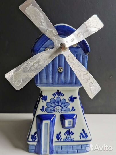 Статуэтка Мельница Фаянс. Delft Blue