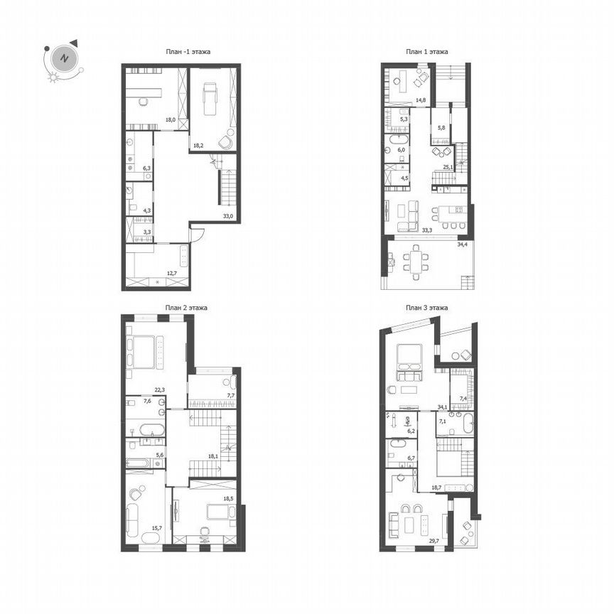 4-к. квартира, 428,5 м², 3/9 эт.
