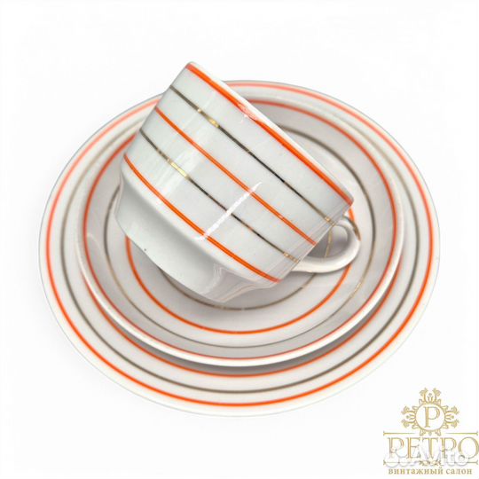 Чайное трио Радиоволны Вербилки СССР