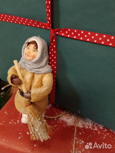 Ватные елочные игрушки