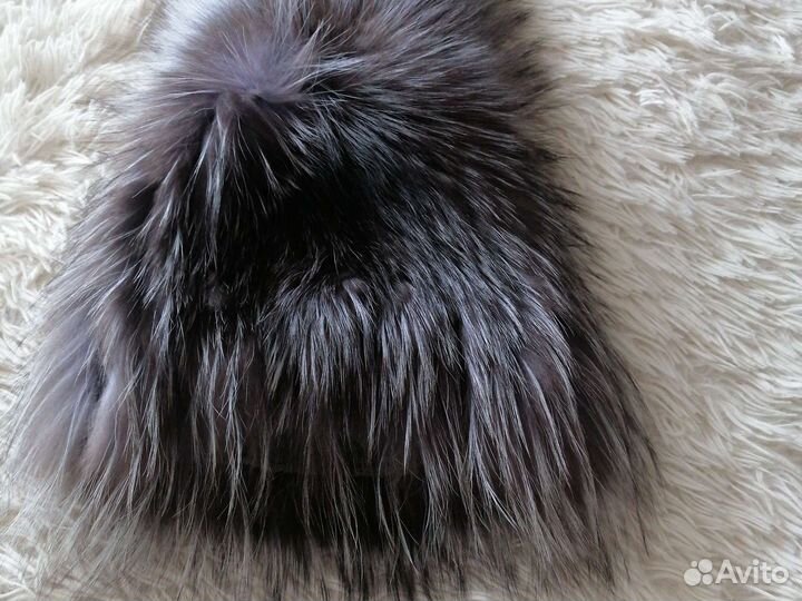 Шапка резинка Чернобурка. Качество отличное