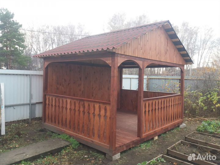 Беседка садовая из дерева