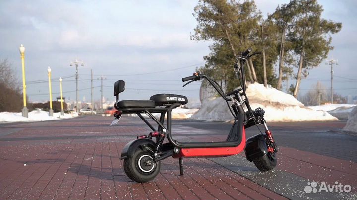 Самокат электро скутер White Siberia mini