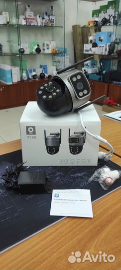 4g камера видеонаблюдения с двумя объективами