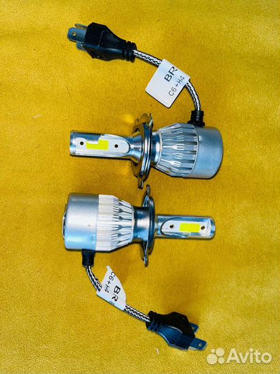 Светодиодные LED лампы C6 цоколь H4