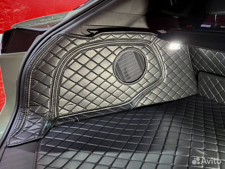 3D (3Д) ковpики из экокoжи c ширoкими бoртами