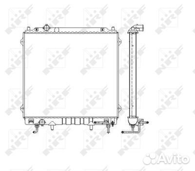 Новый радиатор двиг. оригинал из Европы Nrf 53479