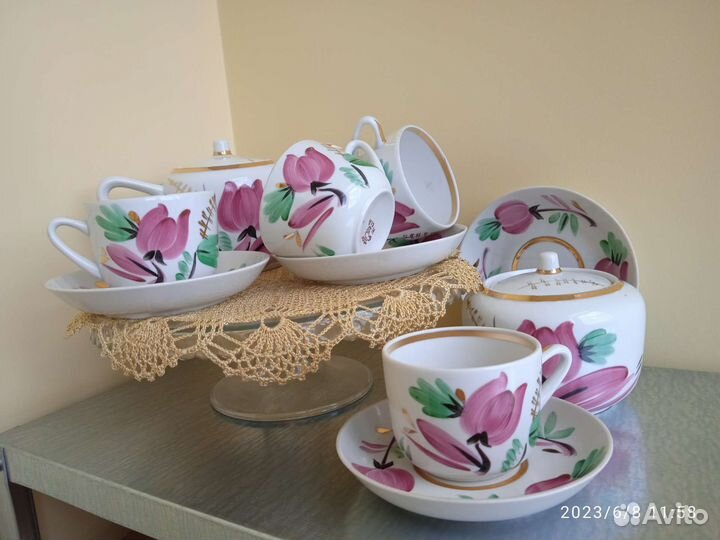 Чайный сервиз на 4 персоны СССР