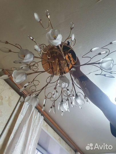 Люстра потолочная бу