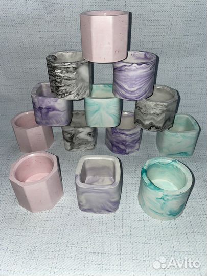 Подсвечники из гипса