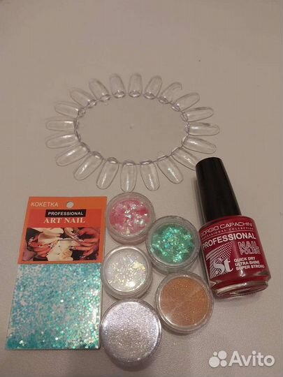 Лак для ногтей+блёстки