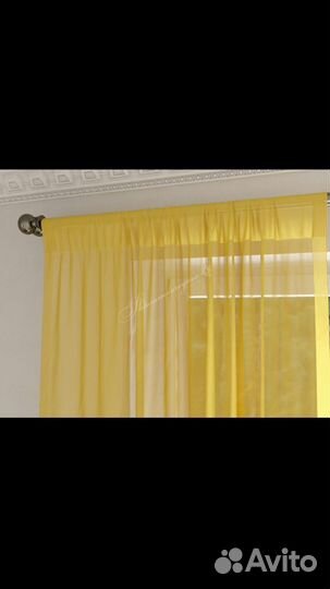 Готовый тюль 2 шт