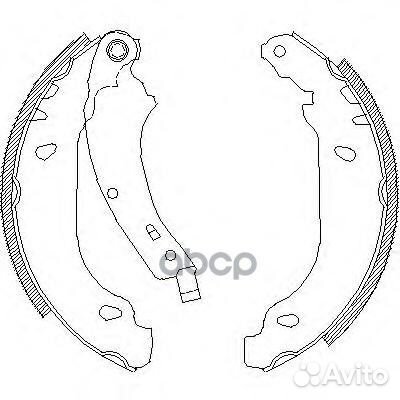 4074.00 637SBS085 100-SX колодки барабанные