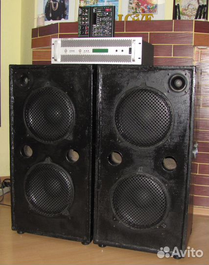 Колонки F-Sound 2100W Pro-212 2шт Усилитель Микшер