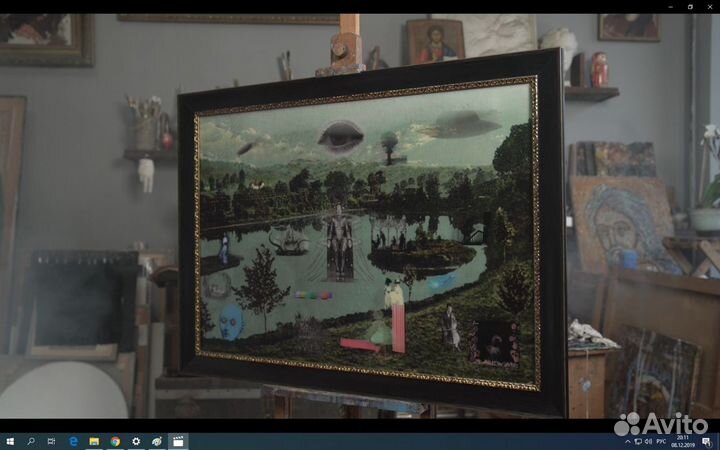 Lenticular printing, original collage