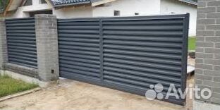 Откатные ворота с установкой