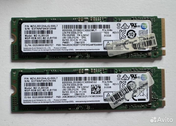 Nvme SSD Samsung 512 Gb