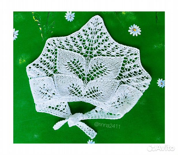 Косынка платок вязаная новая хлопок