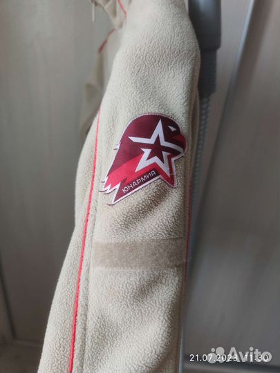 Флисовая кофта на замке юнармия