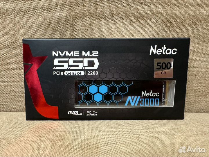 Новый M.2 SSD Netac NV3000 500Gb (r3100/w2100)