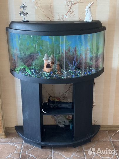 Аквариум 130л с тумбой