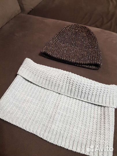 Шапка и шарф труба на шею фирмы H&M