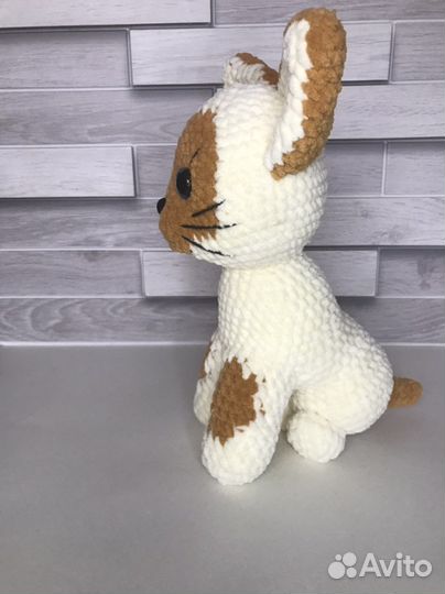 Плюшевый котёнок Гав ручной работы