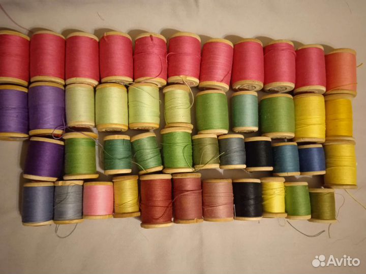 Нитки швейные хлопок и шелк