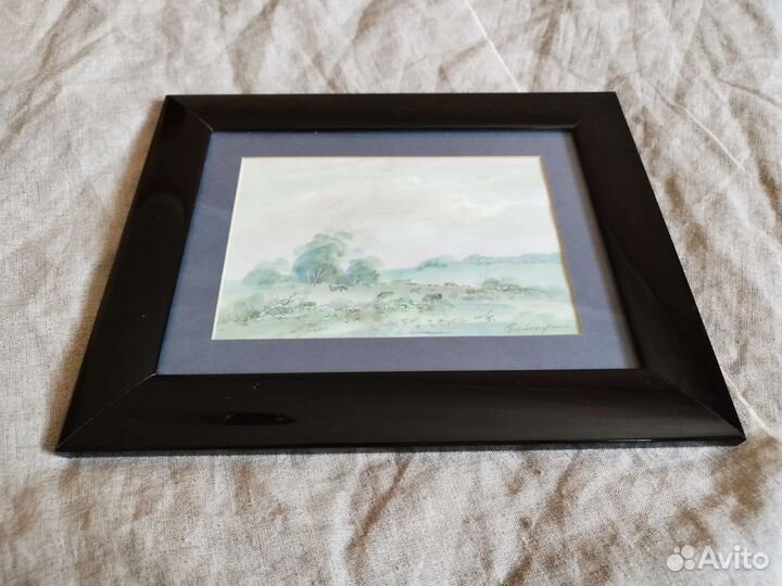 Картина акварель пейзаж